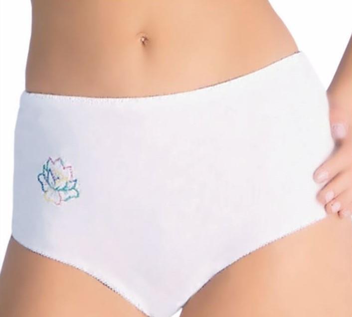 Damen Slip weiß 5er Pack, Größe 48/50
