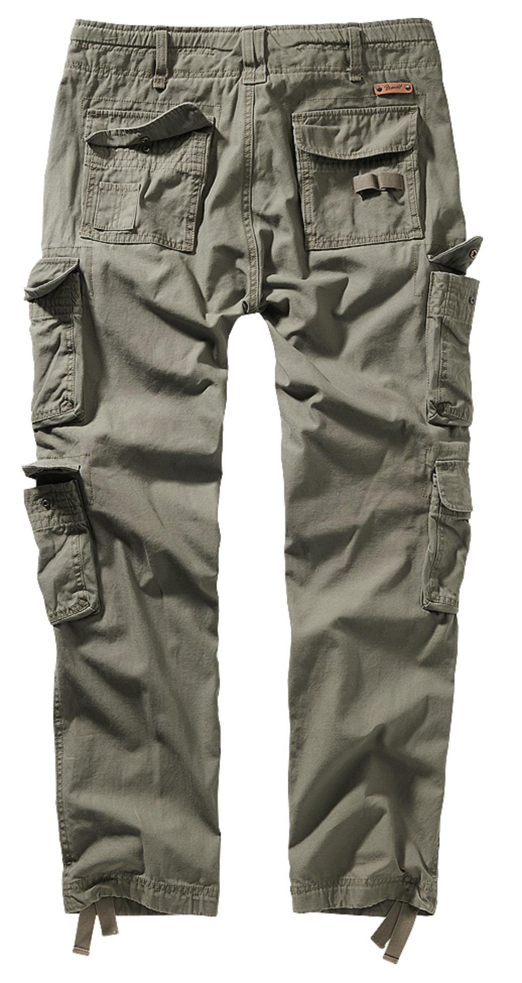 Brandit Pure Slim Fit Trouser, Farbe oliv, Größe M