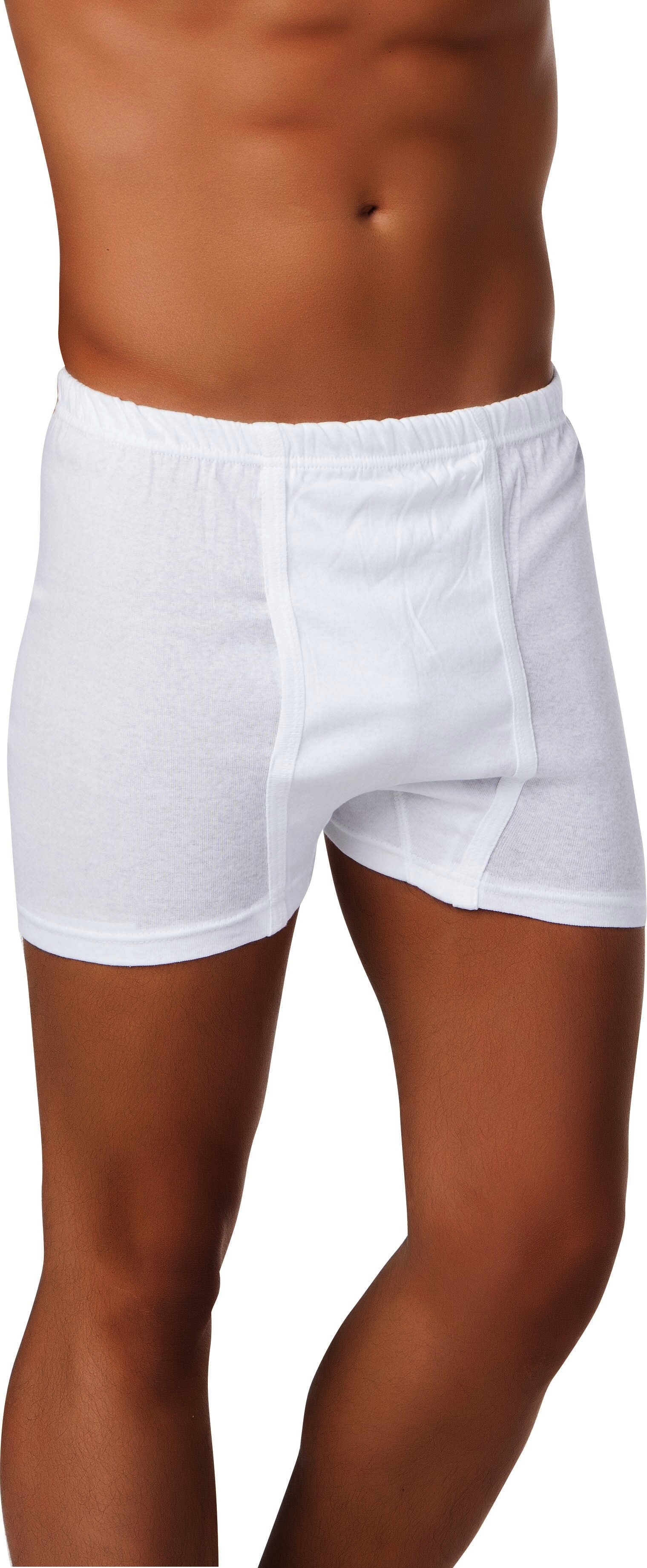 Herren Slip mit Bein 4040, Weiß, Feinripp, 2er-Pack, Gr.9