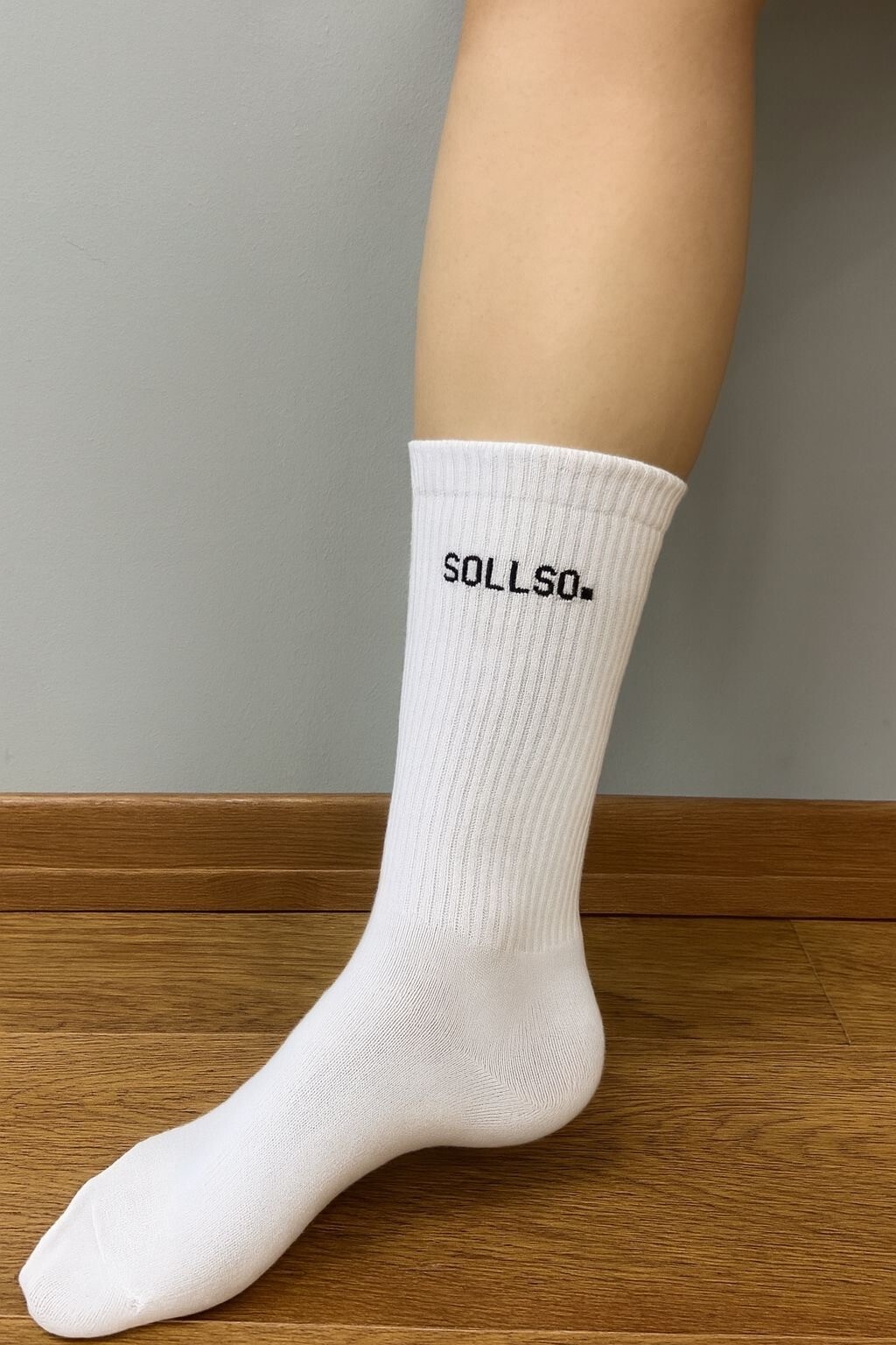 Tennissocken „SOLLSO.“, weiß, 2 x 3er-Pack, Gr-35/38