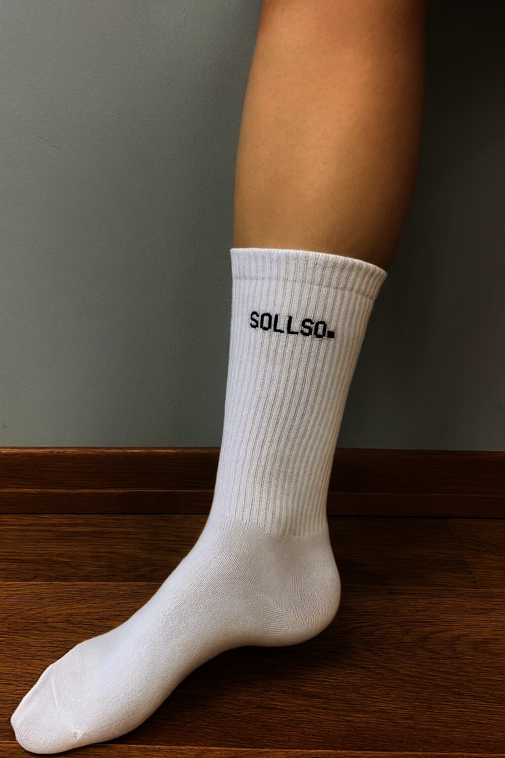 Tennissocken „SOLLSO.“, weiß, 2 x 3er-Pack, Gr-35/38