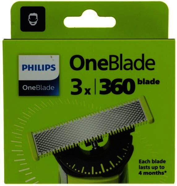Philips OneBlade 360 Rasierklingen 3 Stück-Pack