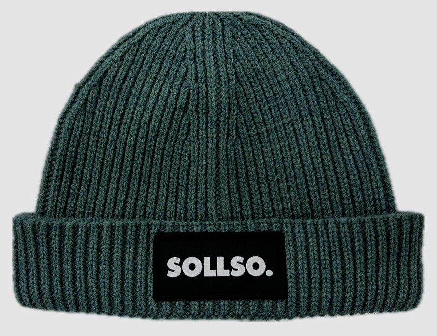 SOLLSO. Harbour Beanie, Strickmütze, lichtgrau
