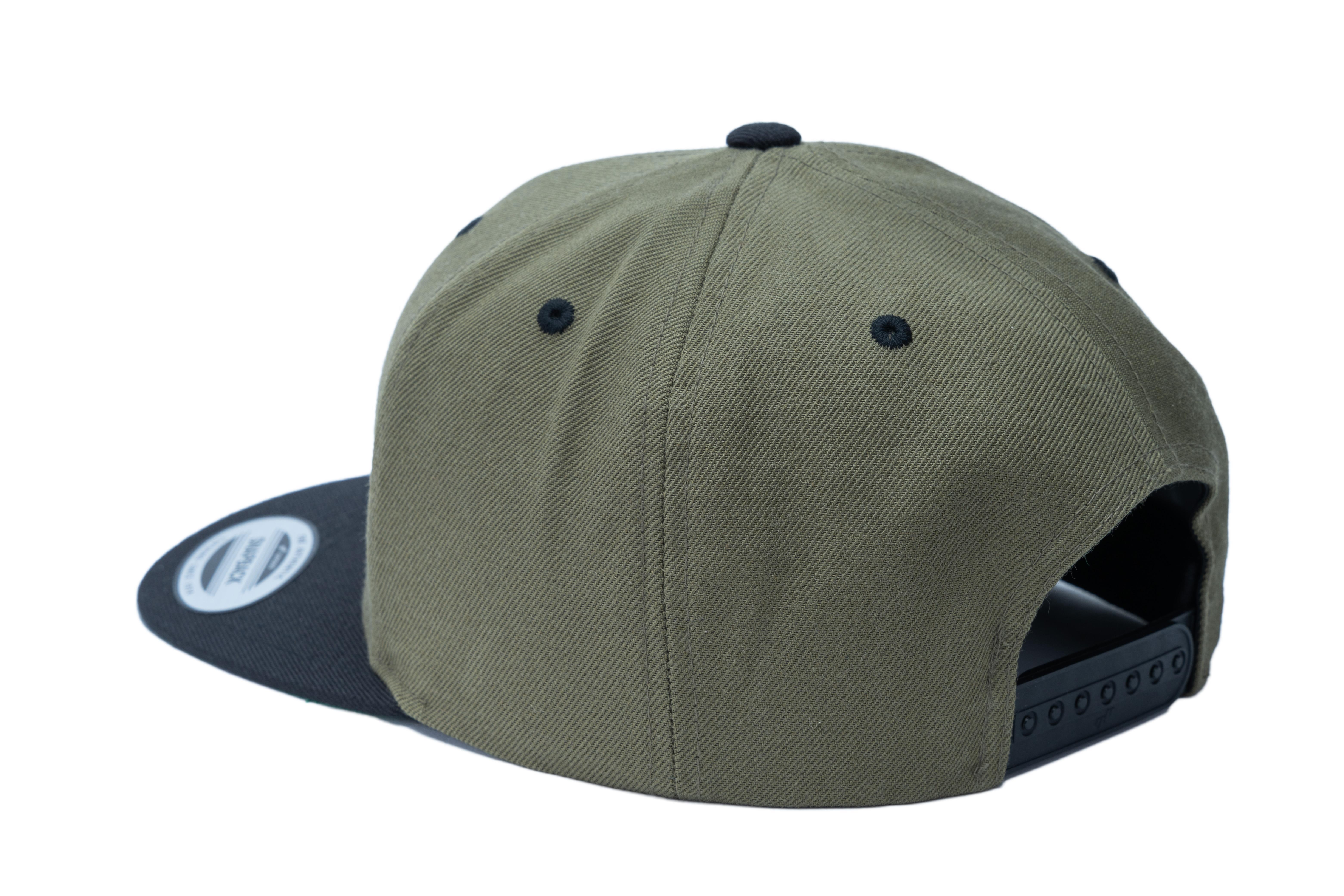 SOLLSO. Classic Snapback 2-Tone Cap, , Oliv-Black