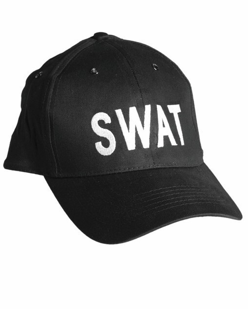 Baseball-Cap „SWAT“, schwarz