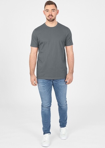 JAKO Herren T-Shirt Organic, steingrau, Gr.M