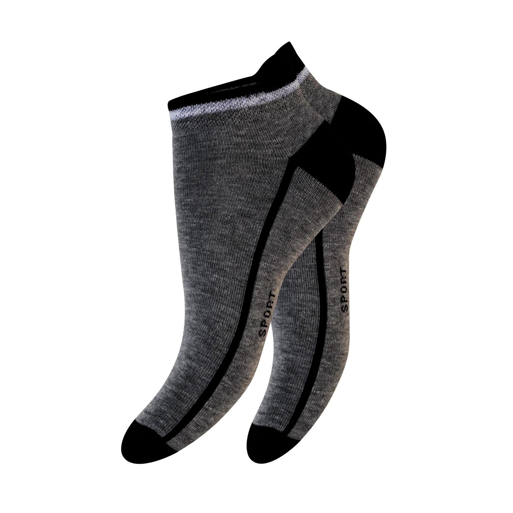 Herren Sneaker-Socken 72180 , Gr. 43/46, farbig gem., 3 x 4er-Pack