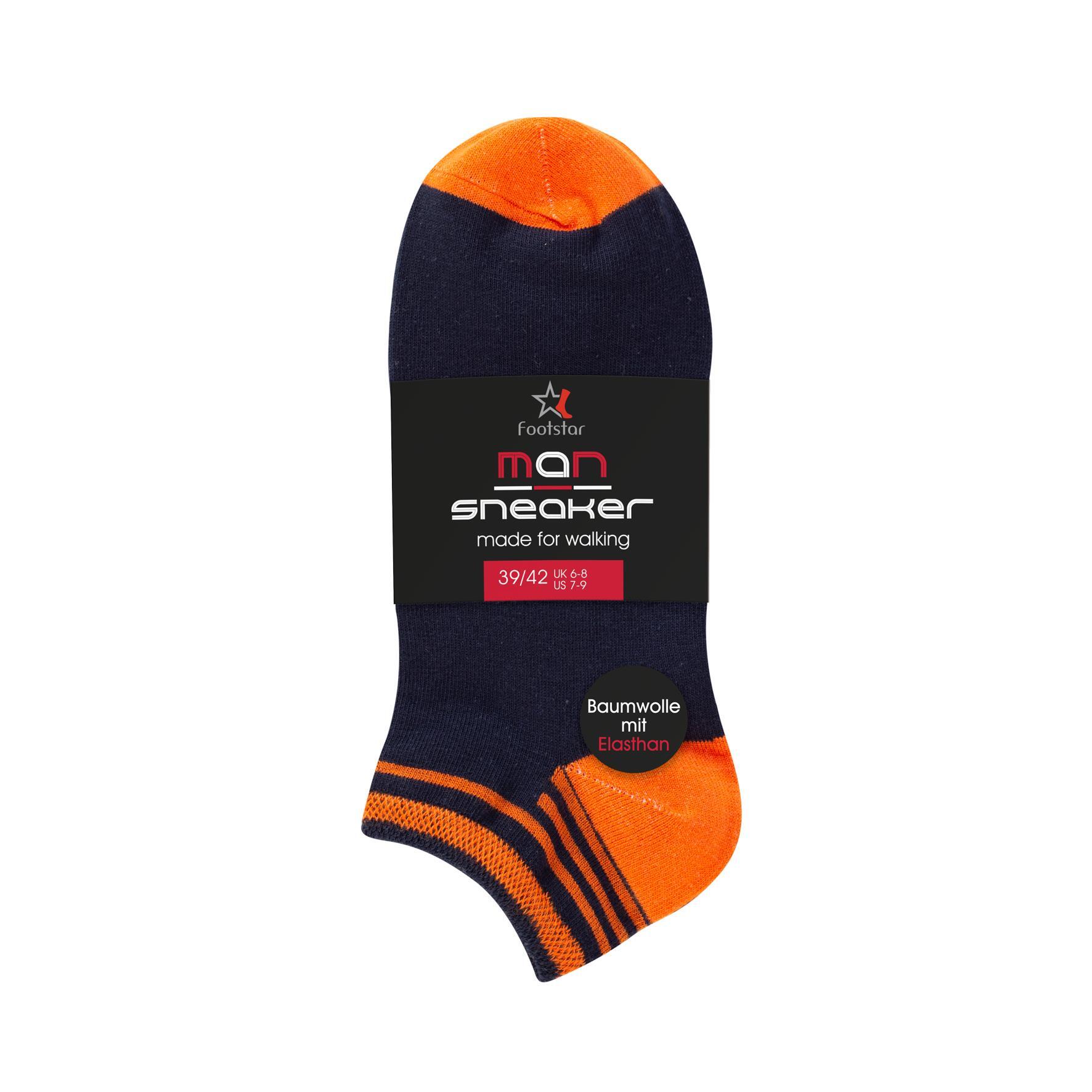 Herren Sneaker-Socken 79508 ,Pack 1, Gr.43/46,  farbig gem., 4 x 4er-Pack
