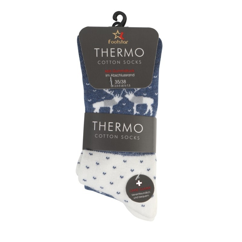Damen Thermosocken 68305, Komfortbund, 3er-Pack , Gr. 39/42