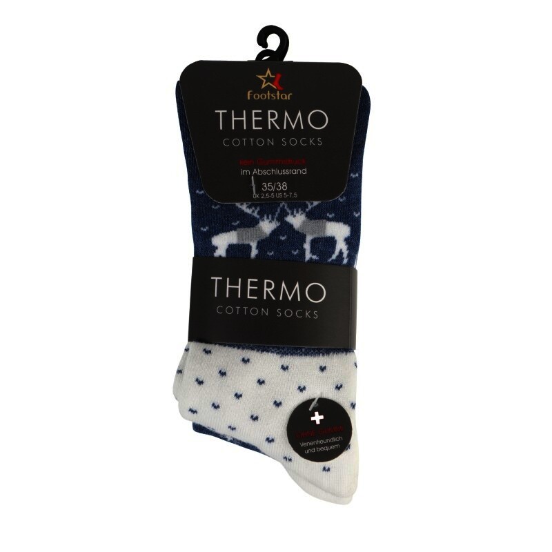 Damen Thermosocken 68305, Komfortbund, 3er-Pack , Gr. 39/42