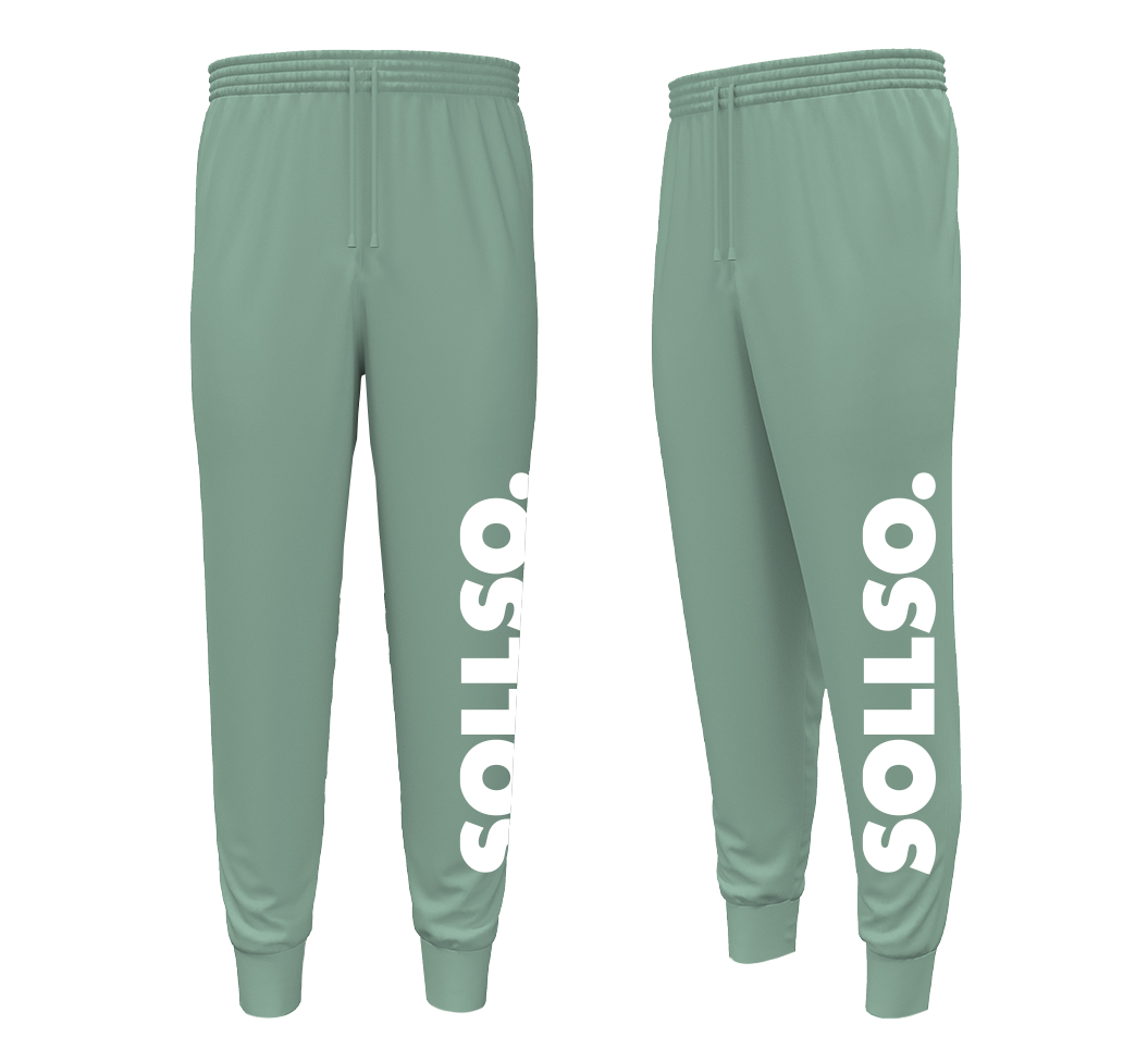 SOLLSO. Sweatpants „Pure Logo Big“, Farbe Islandic Mint, Größe 9XL SOLLSO. Sweatpants „Pure Logo Big“, Farbe Islandic Mint, Größe 9XL