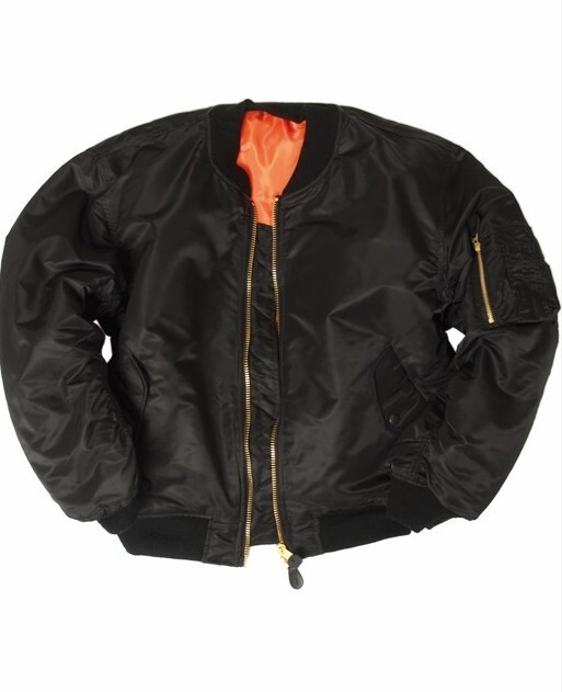 US FLIEGERJACKE 'MA1® BASIC', SCHWARZ, GR.L