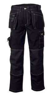 teXXor Canvas Bundhose "Panama", Berufshose, schwarz/schwarz Größe 44