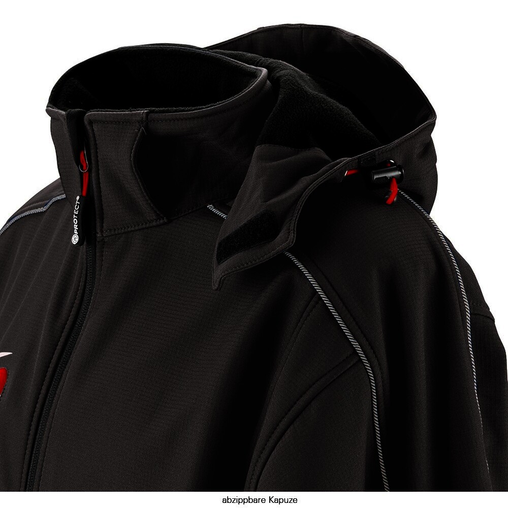 Softshell-Jacke MONTANA, grau/schwarz, Gr.XS