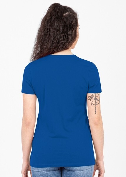 JAKO Damen T-Shirt Organic, blau, Gr.48