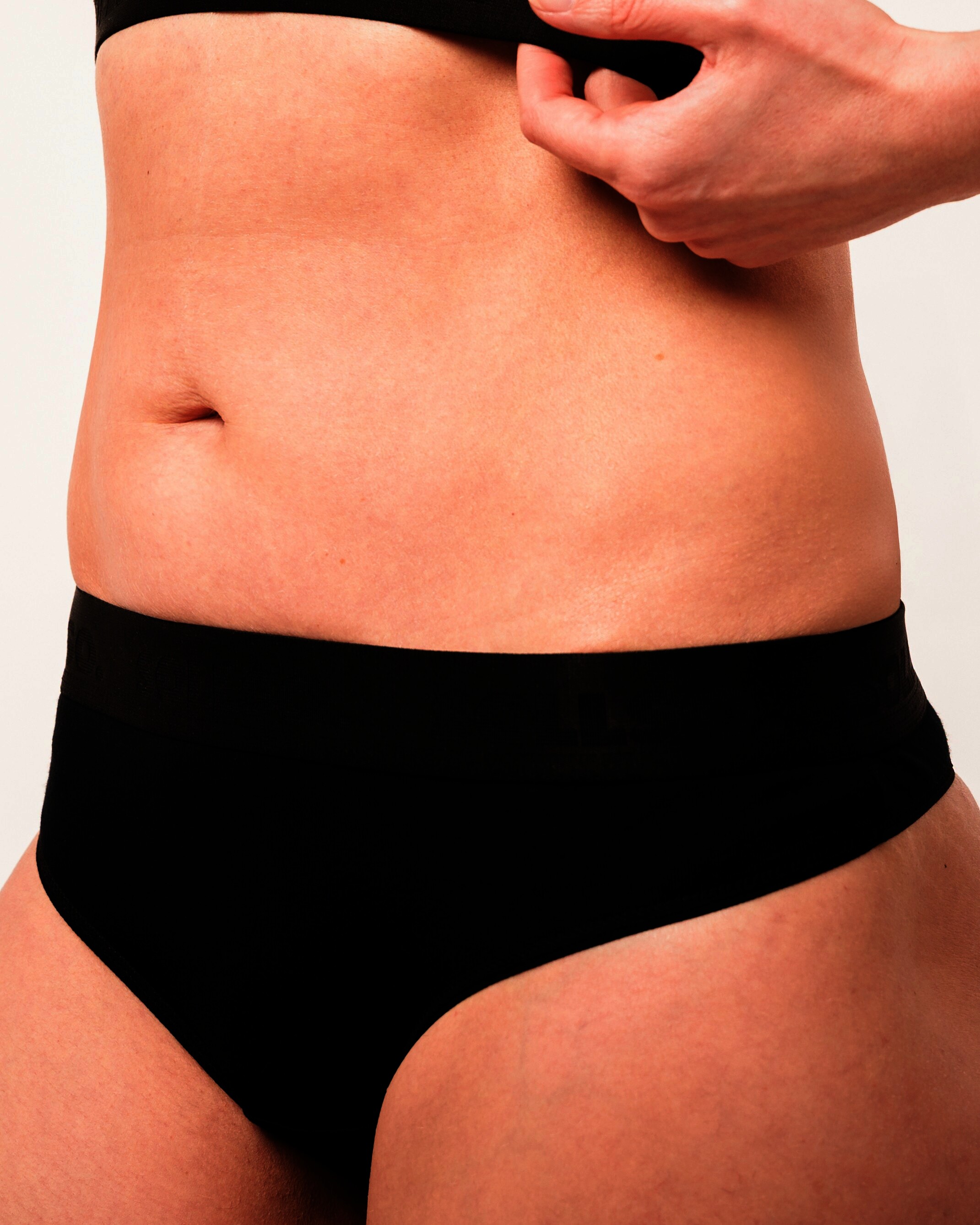 Damen Tanga, Bambusviskose, 3er-Pack, Schwarz/Weiß/Grau, Gr.XL