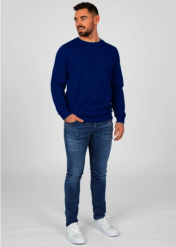 JAKO Sweat-Shirt Organic, royal, Gr.S