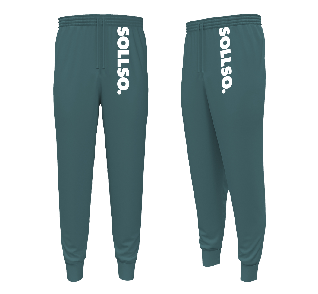SOLLSO. Sweatpants „Pure Logo Big“, Farbe Islandic Mint, Größe 6XL