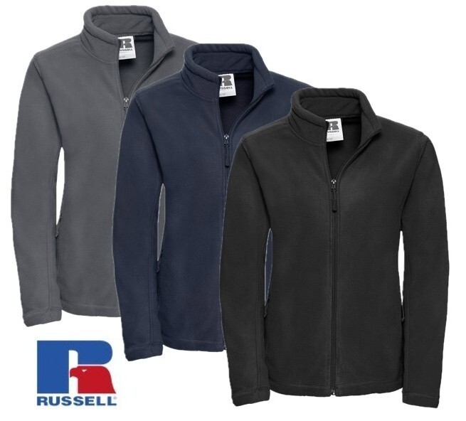 RUSSELL Damen-Fleece-Jacke, Schwarz, Gr.L