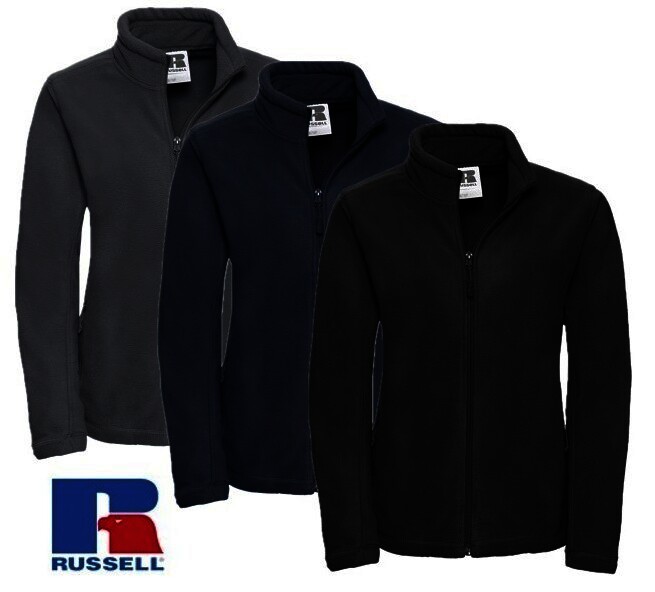 RUSSELL Damen-Fleece-Jacke, Schwarz, Gr.L