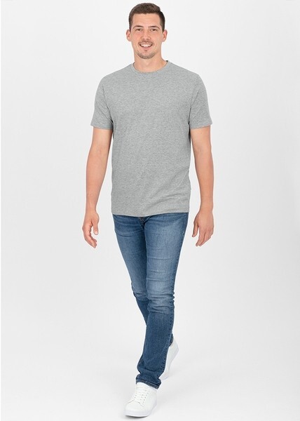 JAKO Herren T-Shirt Organic, hellgrau meliert, Gr.4XL