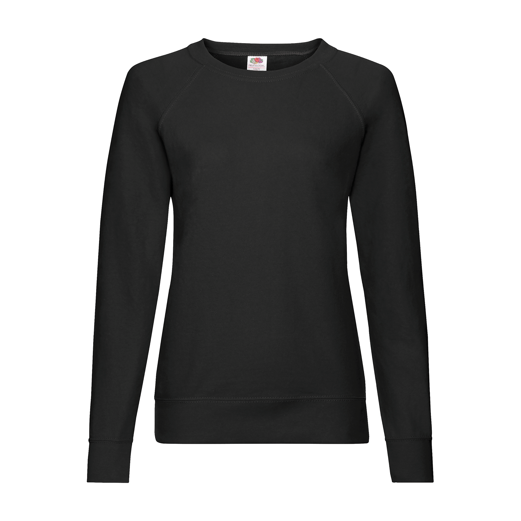 FOTL Lightweight Raglan Lady-Sweatshirt , schwarz, Gr.L