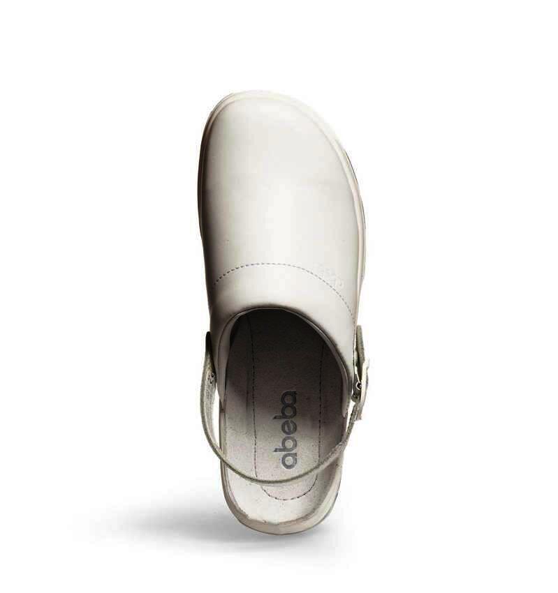 Abeba Berufsschuh ACTIVE Clog 87021 , weiß, Größe 38