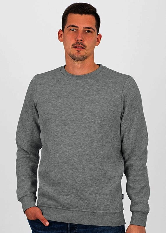 JAKO Sweat-Shirt Organic, hellgrau meliert, Gr.5XL