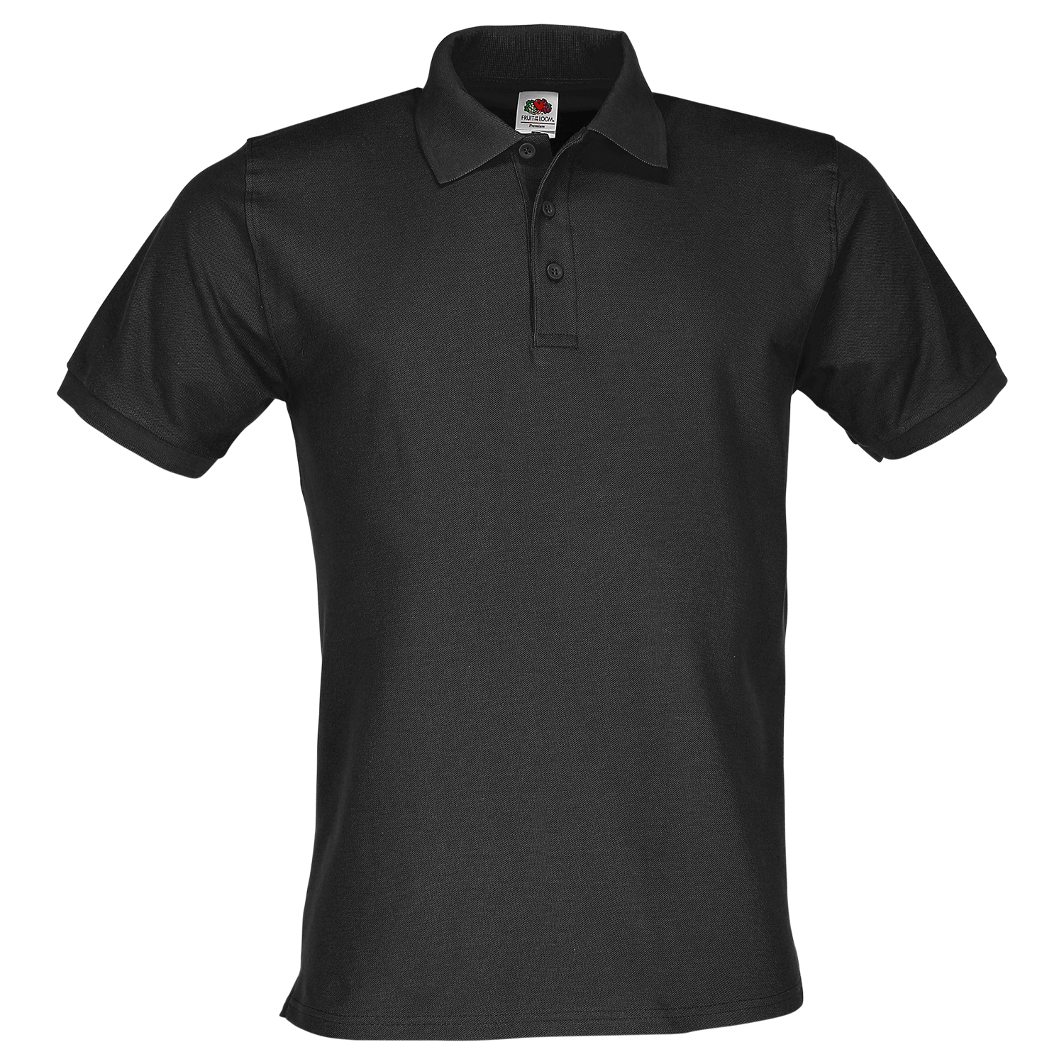Fruit of the Loom  Premium Polo-Shirt, Schwarz, Gr.L