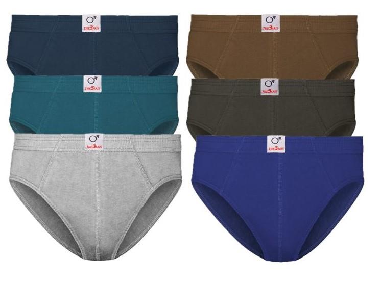 Herren Sport Slips Art.580. farbig sortiert, 3er-Pack, Gr.5 Herren Sport Slips Art.580. farbig sortiert, 3er-Pack, Gr.5