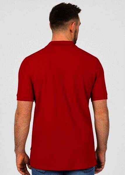 JAKO Herren Polo-Shirt Organic, rot, Gr.M