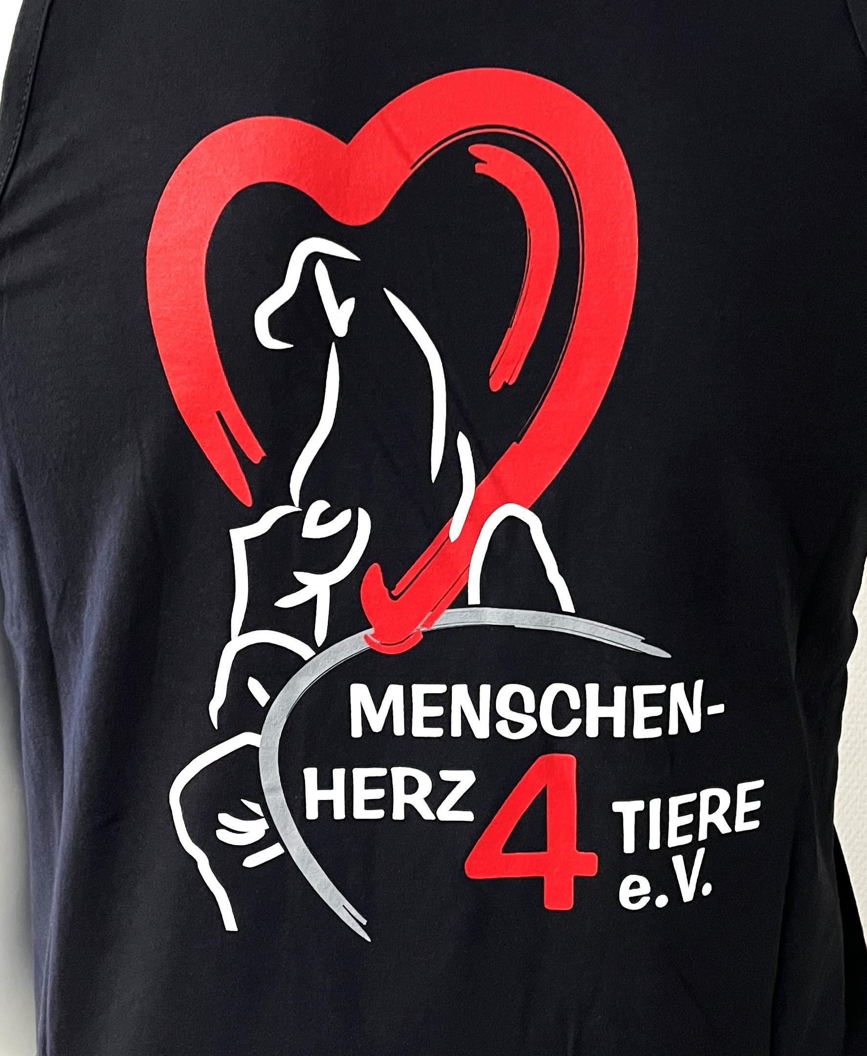 Damen Tank Top "Menschen Herz 4 Tiere e.V." by SOLLSO., schwarz,, Gr.XXL