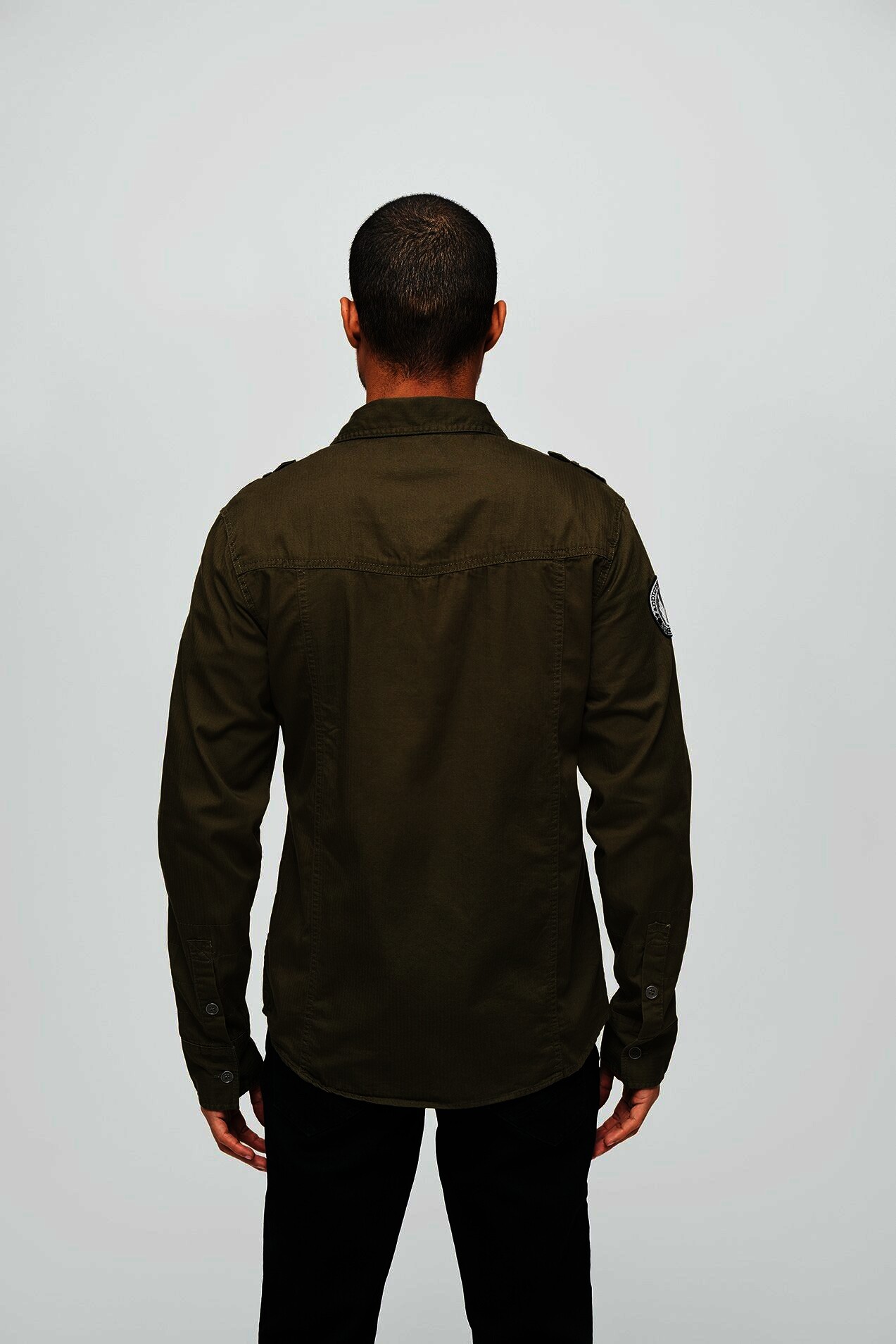 Brandit Luis Vintage Shirt Long Sleeve, oliv, Gr.M
