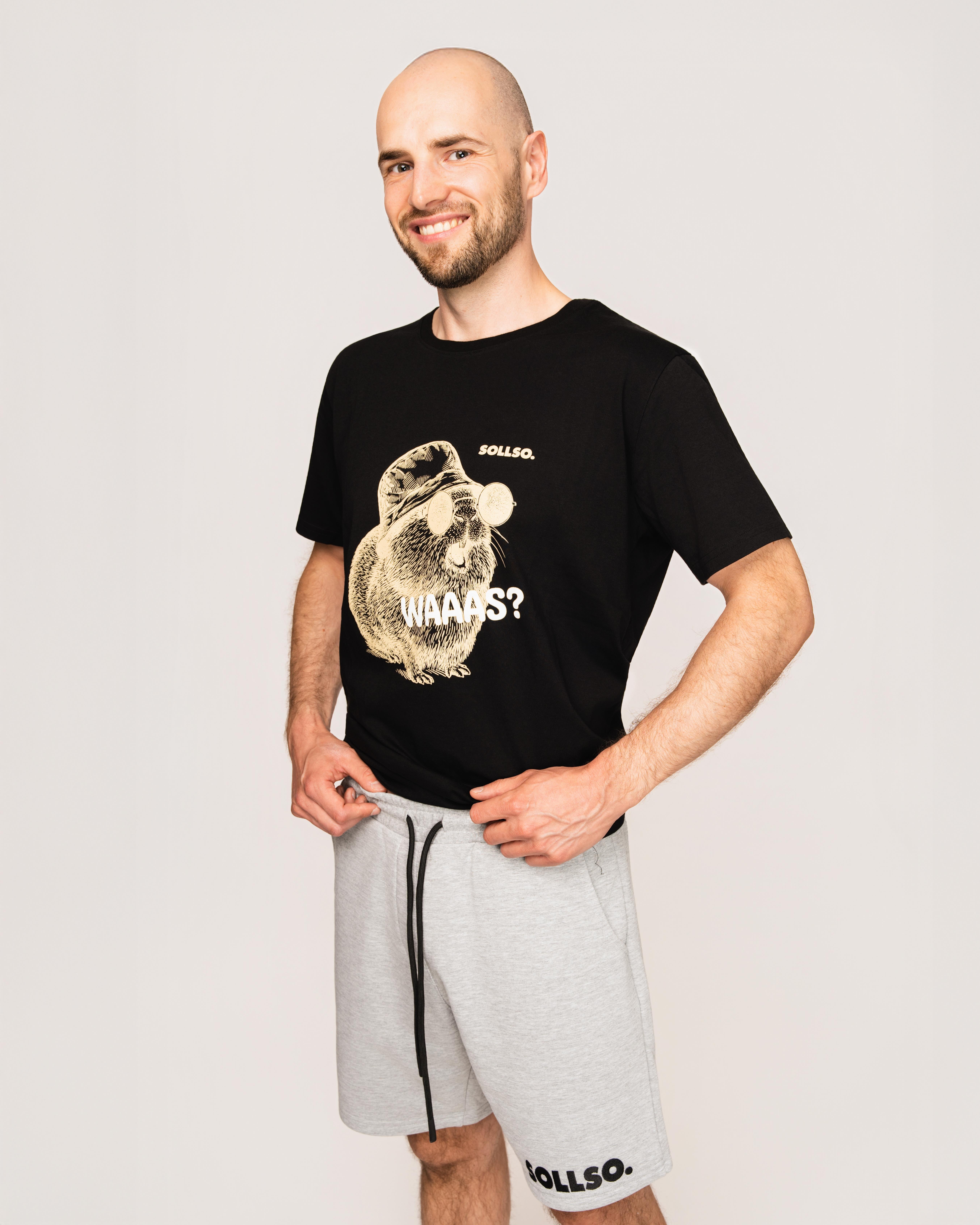 Sweatshorts „SOLLSO.“, Grau Melliert, Gr.S