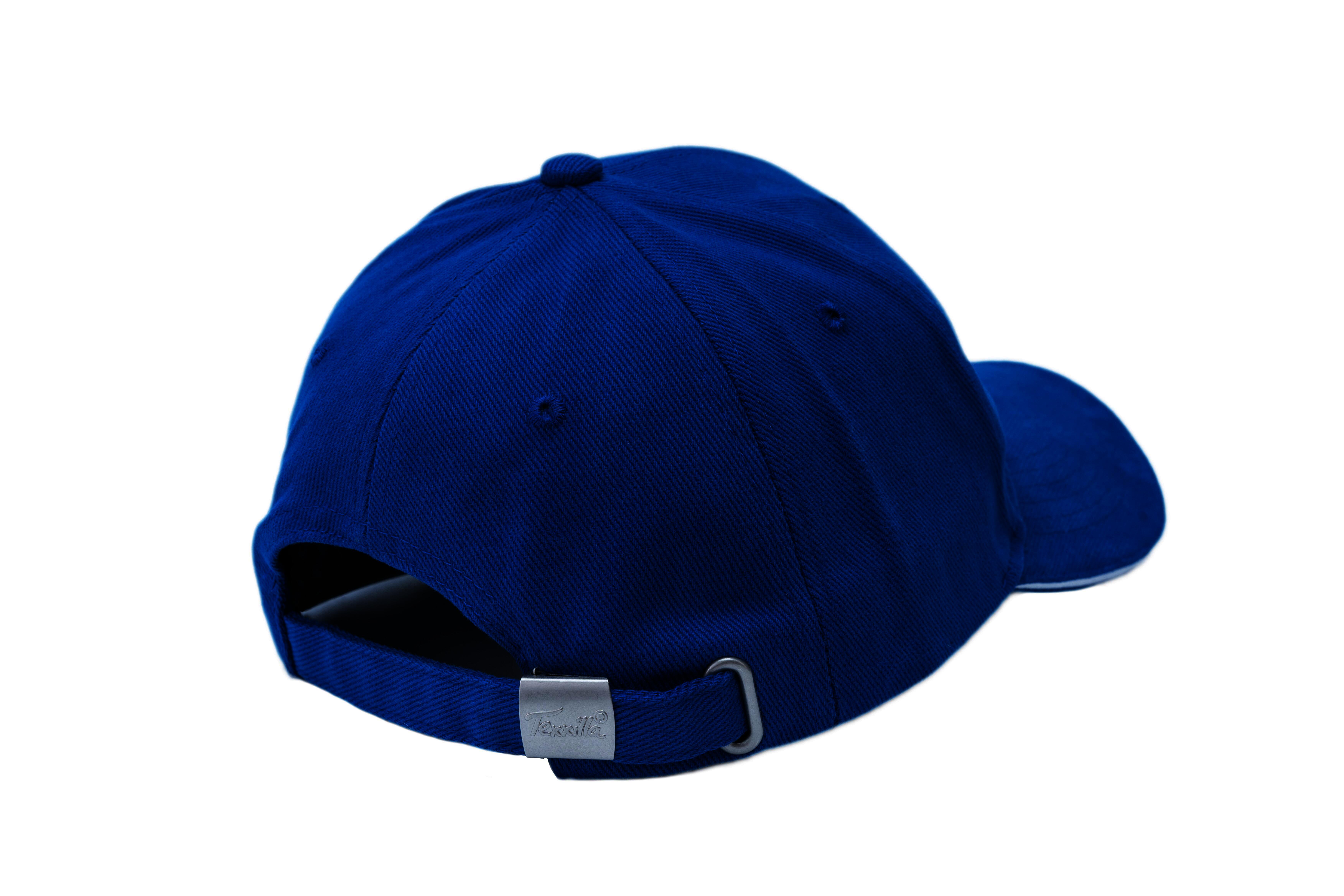 SOLLSO. TEXXILLA 6 Panel Sandwich Cap, Blau/Weiß