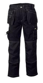 teXXor Canvas Bundhose "Panama", Berufshose, schwarz/schwarz Größe 25