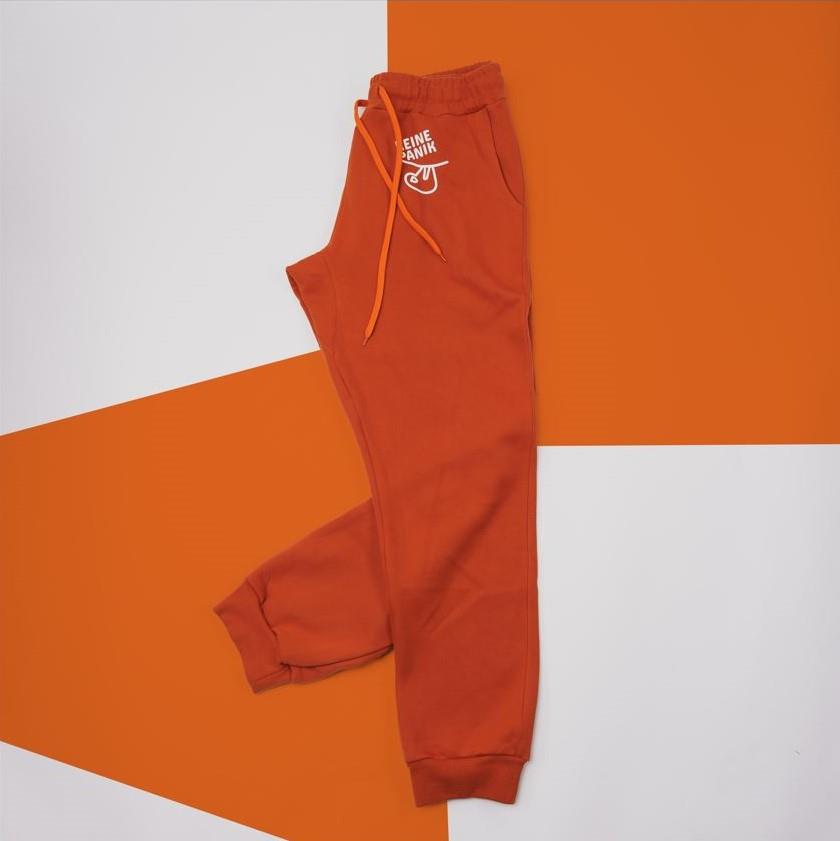 SOLLSO. Sweatpants „No Panic Sloth“, Farbe Ginger Red, Größe 3XL