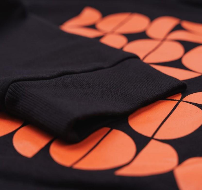 SOLLSO. Premium Hoodie "Abstract" Farbe Dark Black, Größe 4XL