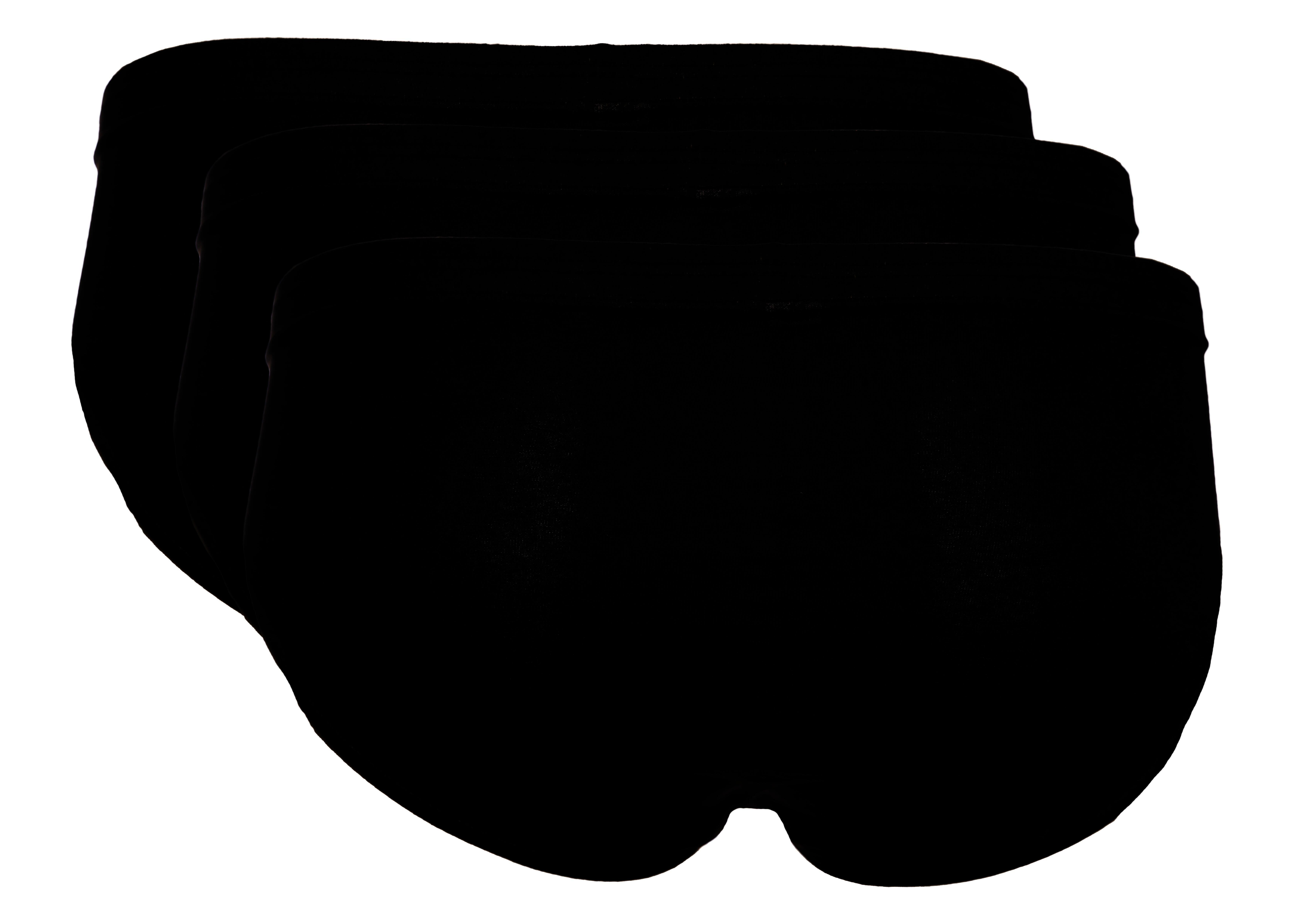 The BAKIS Herren Sportslip, 3er Pack, schwarz, Größe 7
