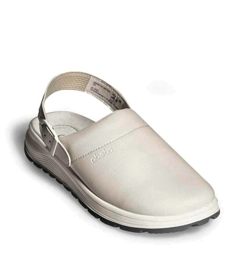 Abeba Berufsschuh ACTIVE Clog 87021 , weiß, Größe 38