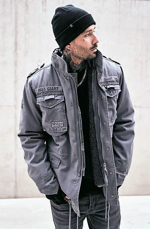 Brandit M-65 Giant Jacket, kohlegrau, Größe S Brandit M-65 Giant Jacket, kohlegrau, Größe S