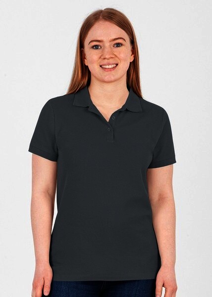 JAKO Damen Polo-Shirt Organic, steingrau, Gr.38