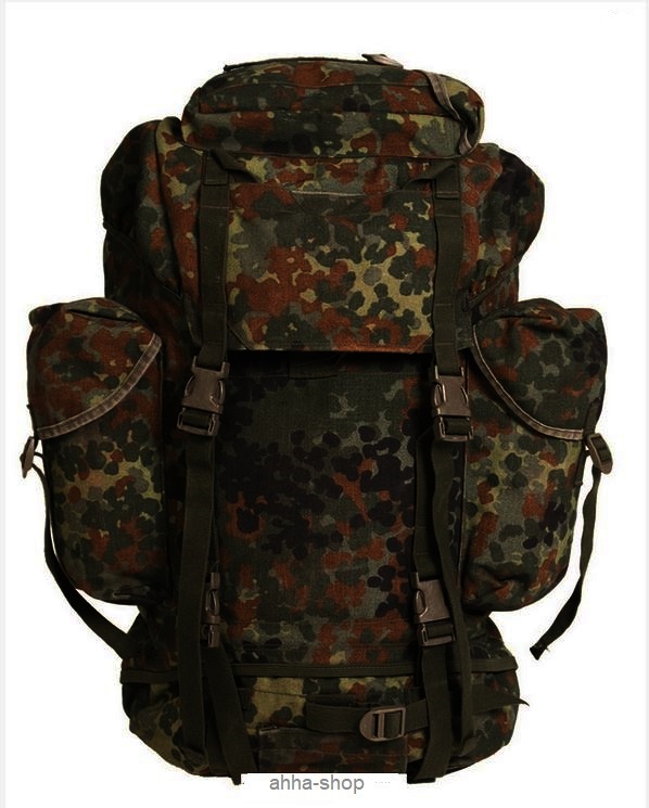 65 Liter Bundeswehr Rucksack Outdoor Trekking Flecktarn Neu (112309856158)