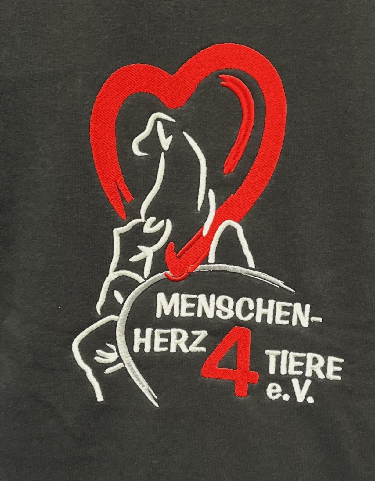 Hoodie „Menschen-Herz 4 Tiere e.V.“ by SOLLSO., Schwarz, Größe L