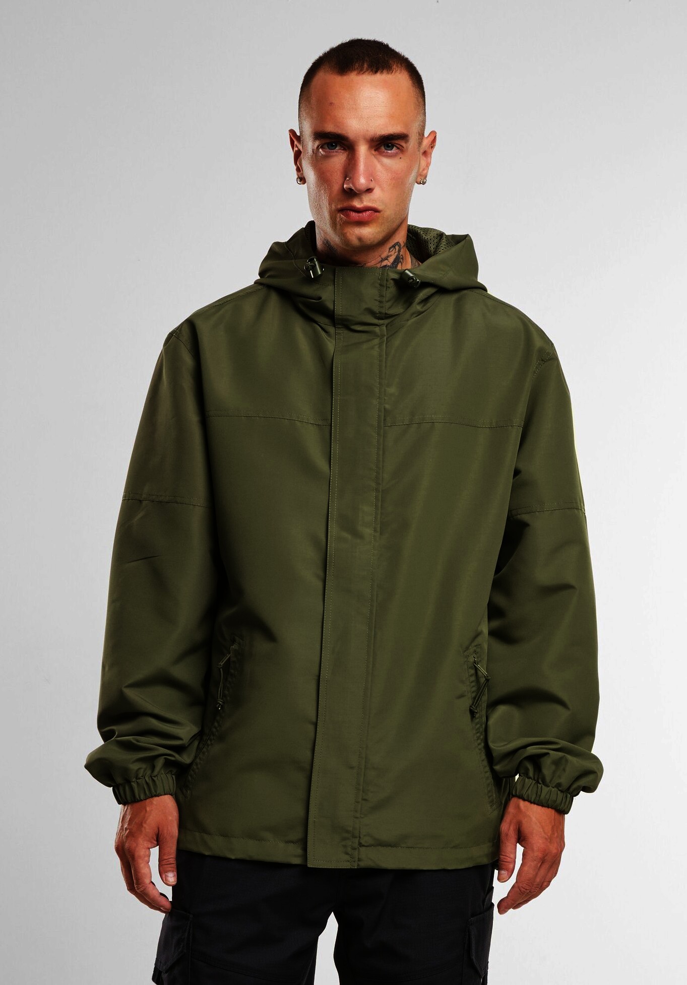 Brandit Light Windbreaker Frontzip, Oliv, Gr.7XL