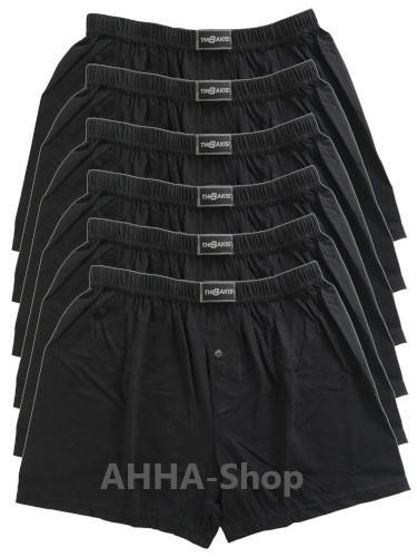 The BAKIS Herren Boxer Short, 3 x 3er Pack, schwarz, Größe 9