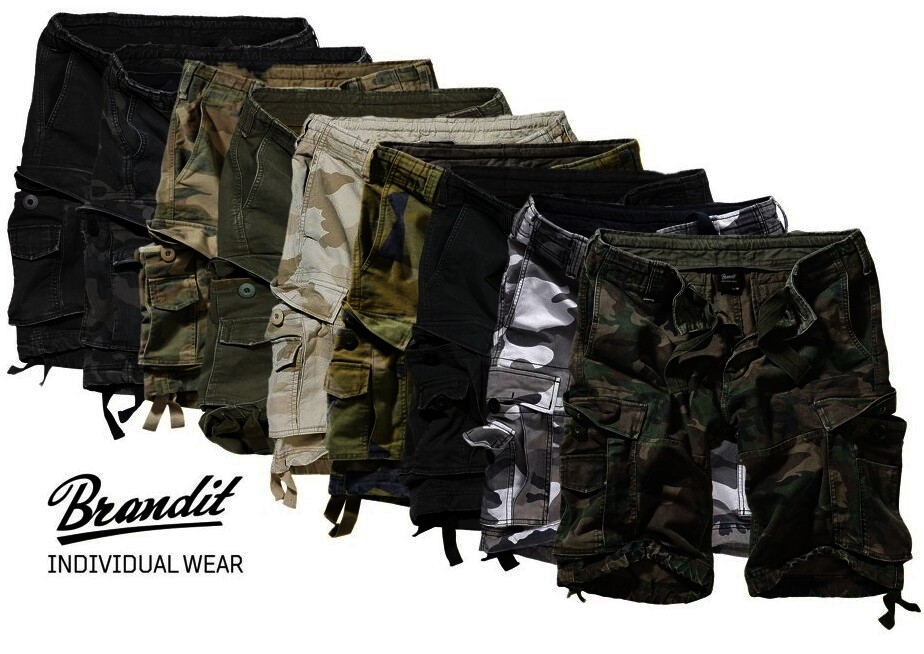 Brandit Vintage Classic Shorts Farbe schwarz, Größe XXL