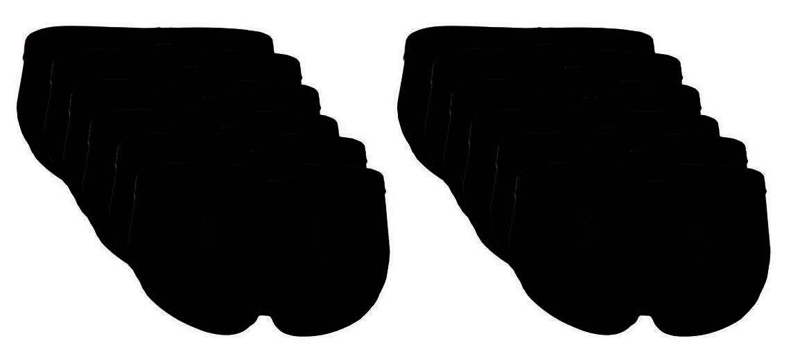 The BAKIS Herren Sportslip, 4 x 3er Pack, schwarz, Größe 5