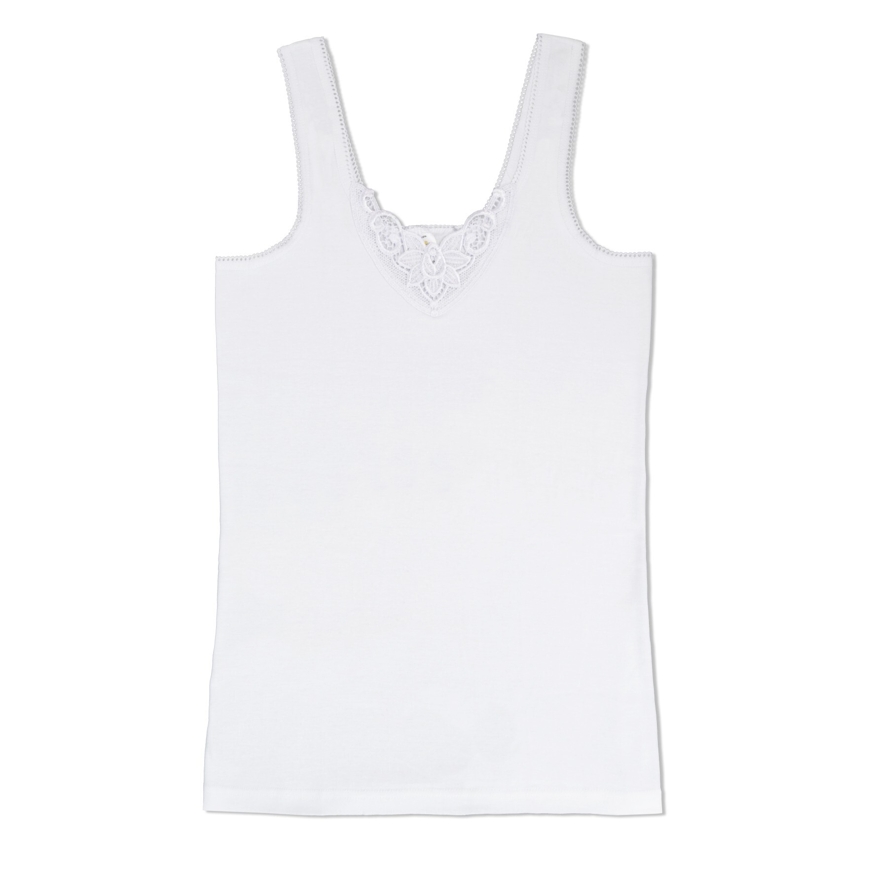 Damen Vollachsel-Hemd 11110, Spitze, 2 x 2er-Pack, Gr.36/38 Damen Vollachsel-Hemd 11110, Spitze, 2 x 2er-Pack, Gr.36/38