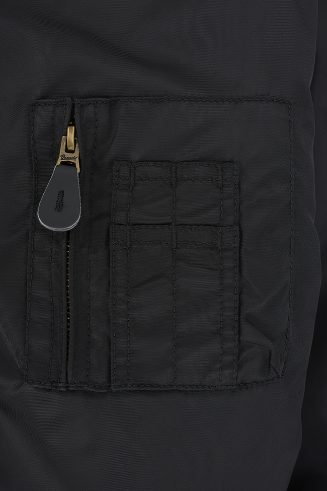 Brandit CWU Jacket hooded schwarz, Größe XL